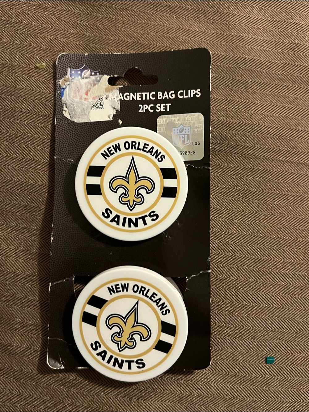 NFL New Orleans Saints 2pc Magnetic Chip Clips